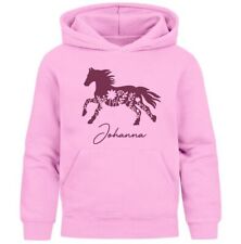 Kinder Hoodie Mädchen Pferde