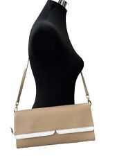 Pertti Palmroth Designer Tasche Leder Handtasche B30xH14,5xT4 cm beige weiß wie