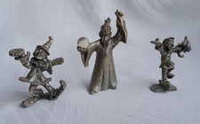 3x Alte Figur Metall MAGIER