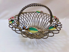 Metallkorb -alt- verziert mit