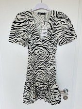 Zara Zebra Ballon Mini Kleid