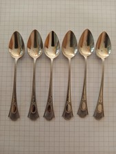 Sechs Moccalöffel 1900