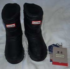 Schwarze Schneestiefel wasserfest Hunter Gr. 36