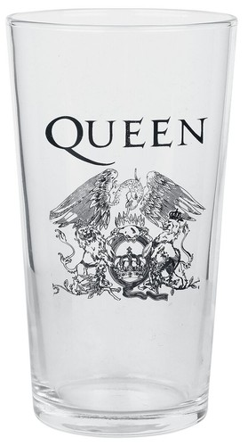 Queen bierglas crest klar - ,