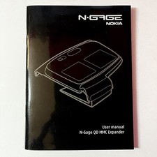 Nokia N-Gage Qd mmc Expander User Manual Nur Booklet Anleitung Ngage Rare