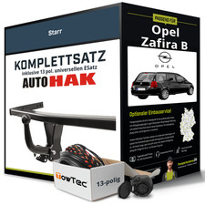 Für OPEL Zafira B Typ A05 Anhängerkupplung starr +eSatz 13pol uni 07.2005-jetzt
