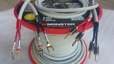 5m MONSTER CABLE High-End Lautsprecherkabel M-SERIE OFC 99,9% Bananas/Gabelschuh