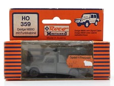 Roco Minitaks H0 359 Modellauto PKW Dodge M880 mit Funkkabine Grün 1:87