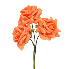 Foam-Rose Deko Orange Ø7,5cm