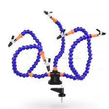 Soldering Iron Helping Holder Third Hand Flexible Arm PCB Magnifier Welding Tool