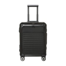 Travelite Next 4-Rollen-Trolley 55 cm (Schwarz, Aluminium)