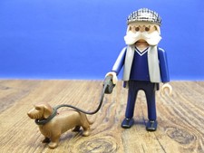 Opa, Großvater Dackel Leine