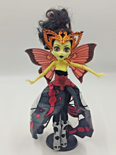 Monster High Puppe Luna Mothews BooYork Mattel 2015 Moth Ohne Ständer Doll Puppe
