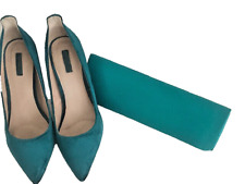 Petrol Türkis Pumps 41  stiletto mit passender Clutch Abi Ball Ballkleid Abend