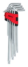 KS Tools Vielzahn (XZN) -Winkelstiftschlüssel-Satz, XL, 9-teilig - 151.4510