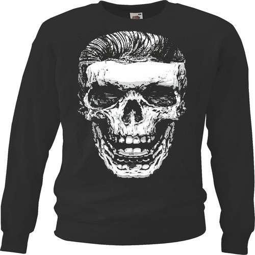Sweatshirt vintage skull - sweatshirt,
