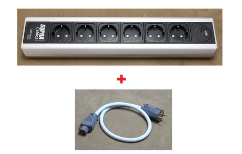 Supra cables netzleiste - supra, 6+1