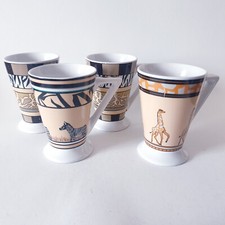 Afrika Style Exotic Design Becher Kaffeebecher Henkelbecher 4 Stück
