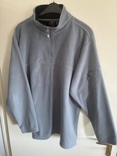 Footlocker Fleecepullover, grau, Half-Zip, Gr. XL