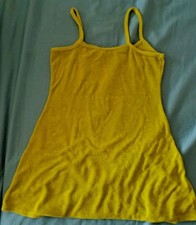 H&m Hennes Frottee Kleid Grün Lime M Trägerkleid Träger Top Flauschig Gelb Neon 