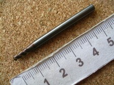 Mini-Schaftfräser Ø 2,991 mm  3-Zähne  Schaft  Ø 4 mm #F178