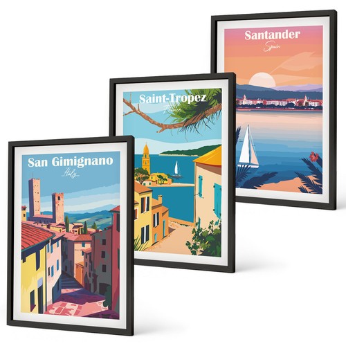 Wohnzimmer poster set - poster, im