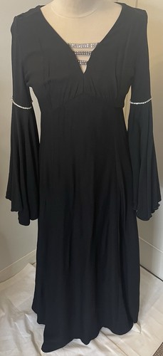 Schwarzes maxikleid vintage - schwarzes,