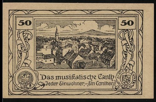 Notgeld stadt canth 50 - notgeld, canth,