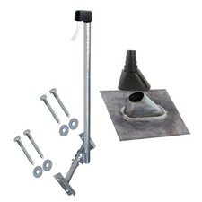 SAT LTE Dachsparrenhalter 120cm Mast Sparrenhalter Blei Ziegel Dach Montage Set