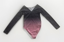 Mädchen, Ballett  Gymnastik Trikot Langarm 146/152 rosa grau