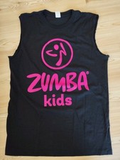 Zumba Kids Intructor Shirt in M L Tanktop schwarz  mit abgeschnitten Ärmeln 