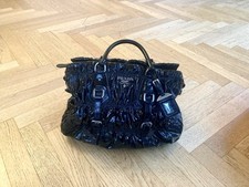 Original PRADA große Handtasche Tasche Lackleder  Schwarz Liebhaberstück