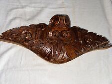 Alter Schrank Aufsatz Holz Möbel Krone geschnitzt