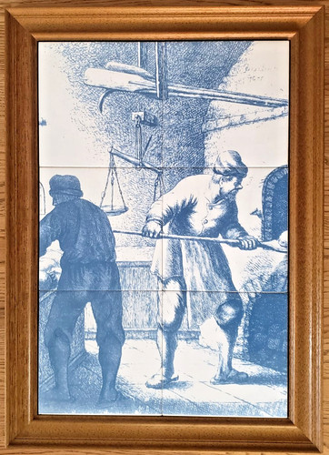 Gerahmtes kachelbild in der - gerahmtes, ,,in