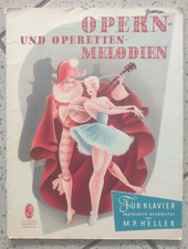 Opern- und Operetten-Melodien Weber Mozart Verdi Rossini Lortzing Klavier-Noten 