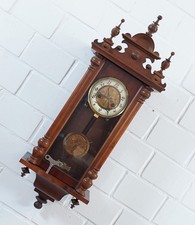 edler Freischwinger Regulator Wanduhr Halbstundenschlag Gründerzeit 1920er Jahre