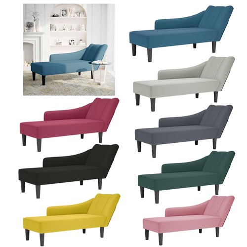 Samt chaiselongue mit rechter - chaiselongue,