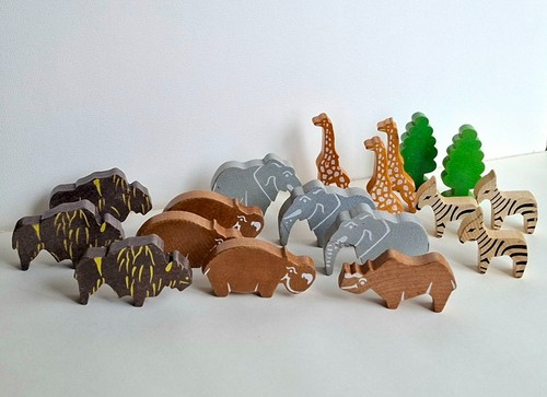 Holzspielzeug tierfiguren set - holzspielzeug,