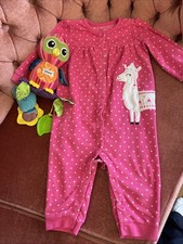 Schlafanzug Mädchen Baby Einteiler Fleece Warm 12monate 80cm Marke: Carters