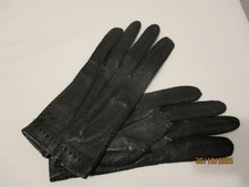 Fingerhandschuhe damen Echtleder Schwarz Gr. 8.