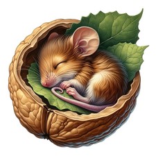 2x sticker harvest mouse car