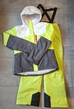 Crane Kinder Schneeanzug Skianzug weiß / hellgrün  Gr. 158/164 + 170/176