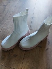 Stiefeletten Damen Sommer Weiß Rosa Frühling Gr. 39 Sportlich