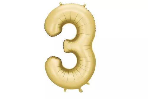 Balon fol cyfra 86cm - fol.cyfra, 3