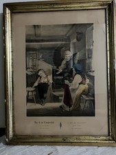 Ludwig Knaus Chromolithografie Druck von 1850ru Bild das ist ein Taugenichts