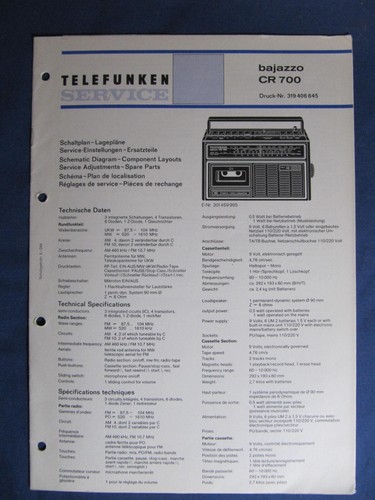 Telefunken bajazzo 700 - telefunken,
