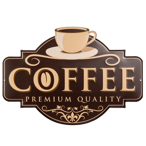 Blechschild cm coffee - 34,