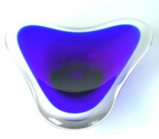 blaue WMF Kristall Glasschale