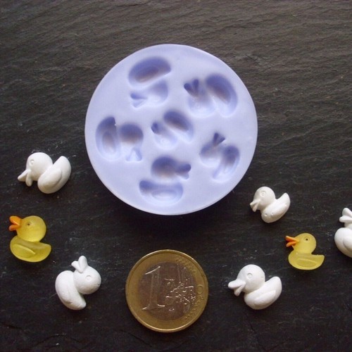 Silikonform ente teilig - ente, 6-teilig
