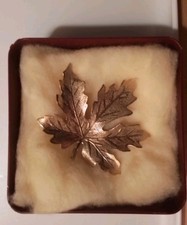 Vintage Brosche Ahornblatt